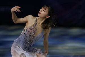 エキシビションで演技する坂本(撮影･前田充)