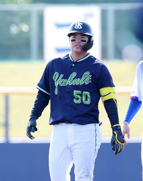 ヤクルト北村恵吾(2026年2月12日撮影)