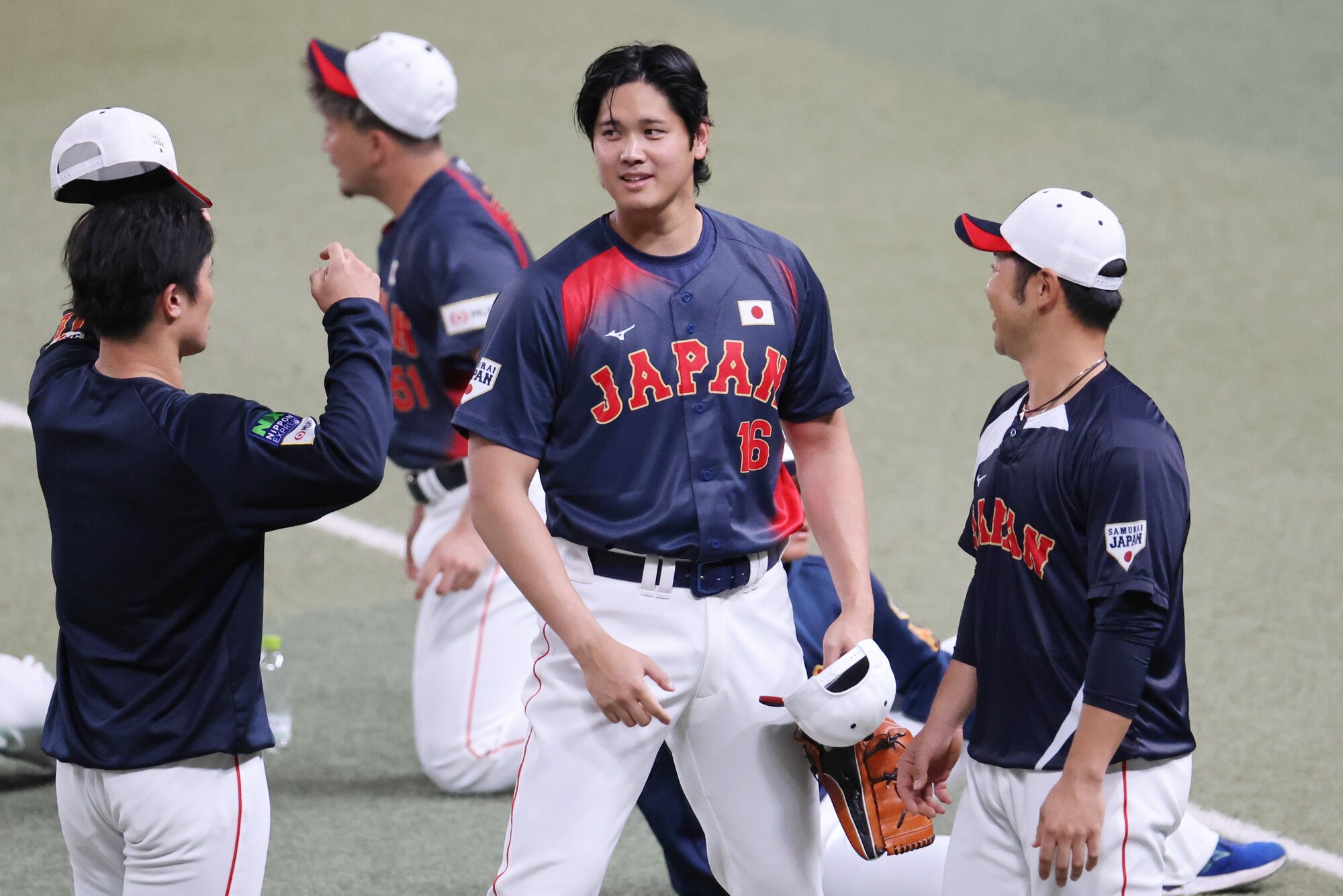 帰国した大谷翔平、｢侍ジャパン｣に合流　今大会は指名打者に専念