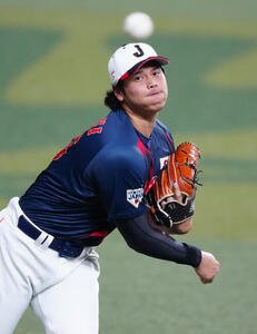 キャッチボールする大谷(撮影･垰建太)