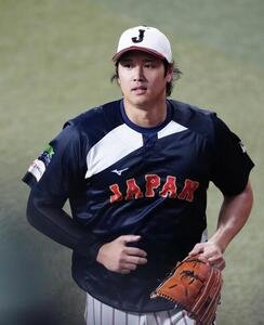日本対中日　グラウンドに姿を現す大谷(撮影･垰建太)