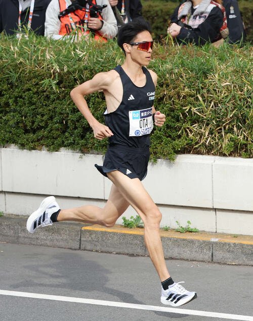 東京マラソン2026　力走する太田蒼生(撮影･宮地輝)