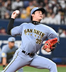 阪神対韓国　阪神先発の才木(撮影･石井愛子)