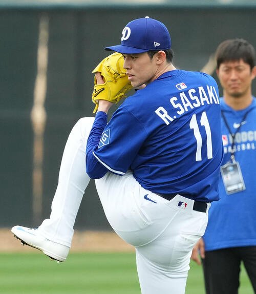 ドジャース佐々木朗希投手(25年2月撮影)