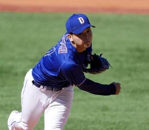 DeNA対中日　中日先発の中西(撮影･小島史椰)