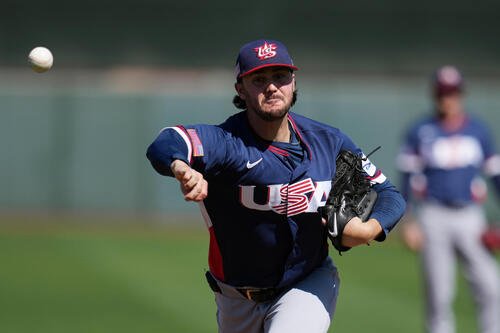 強化試合で先発した米国代表のポール･スキーンズ(AP)