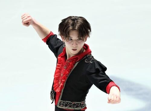 フィギュアスケート男子の中田璃士(2025年12月撮影)