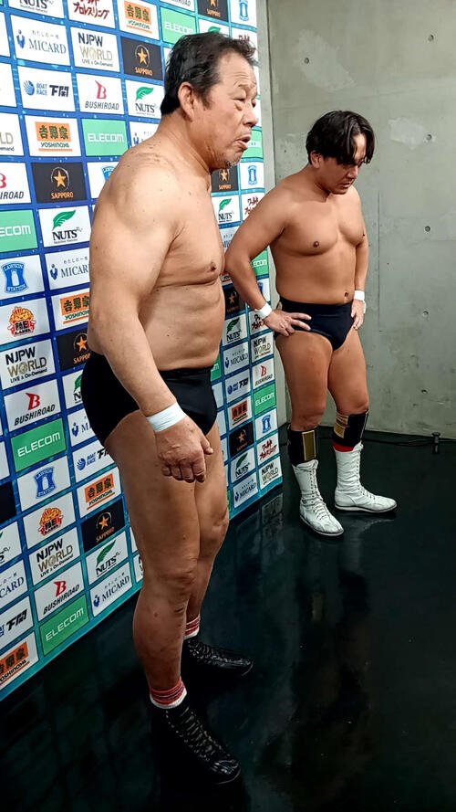 【新日本】息子LEONAと参戦の藤波辰爾が激怒｢あいつらをドラディションに呼べ｣