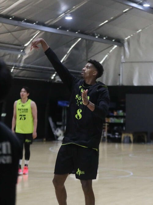 シュートを放つB1仙台カルバー(撮影･高橋香奈)