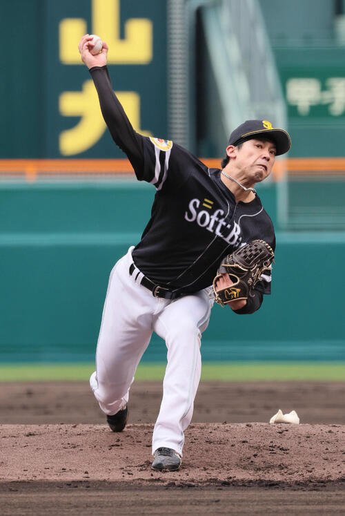 阪神対ソフトバンク　ソフトバンク先発の尾形
