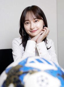 欧州CLに期待を膨らませる影山優佳(撮影･山本朝陽)