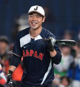 日本対チェコ　試合前練習で笑顔の近藤(撮影･鈴木みどり)