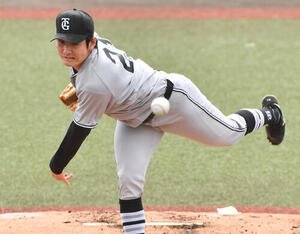 ソフトバンク対巨人　巨人先発の竹丸(撮影･岩下翔太)