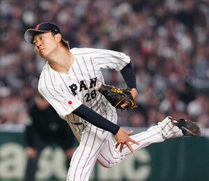 日本対チェコ　日本代表先発の高橋宏(撮影･江口和貴)