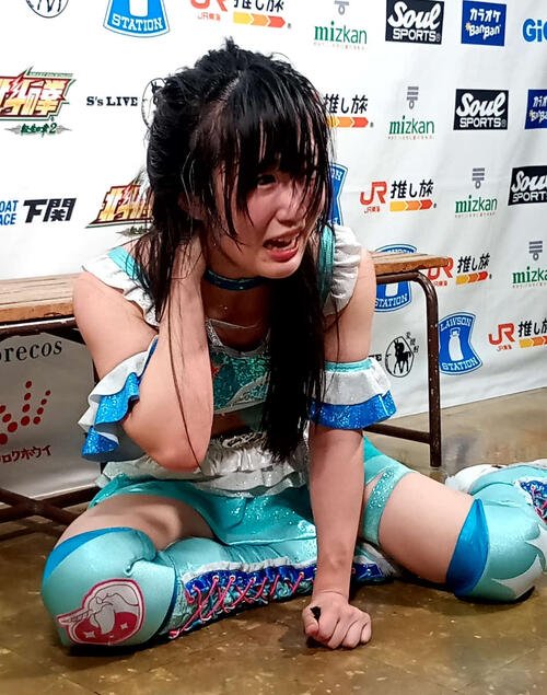 上谷沙弥に挑戦する見通しとなった玖麗さやか