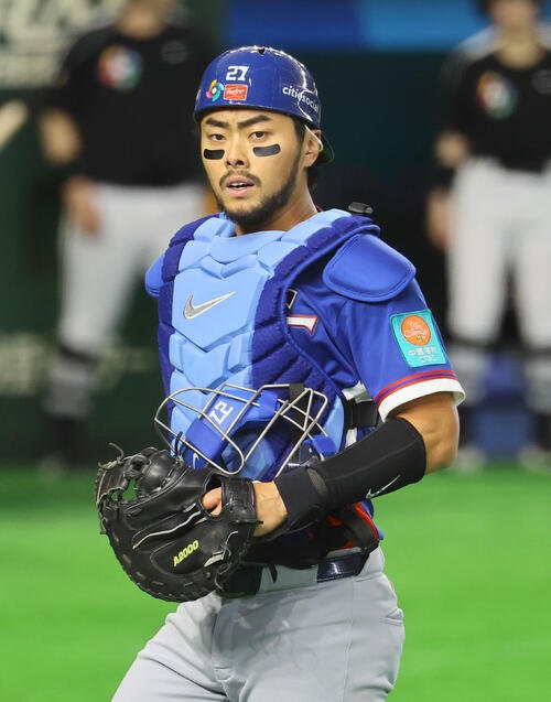 韓国対台湾　台湾の林家正(撮影･藤尾明華)