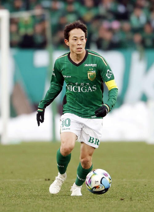 東京V森田晃樹(2026年2月8日撮影)