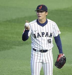 キャッチボールする山本(撮影･河田真司)