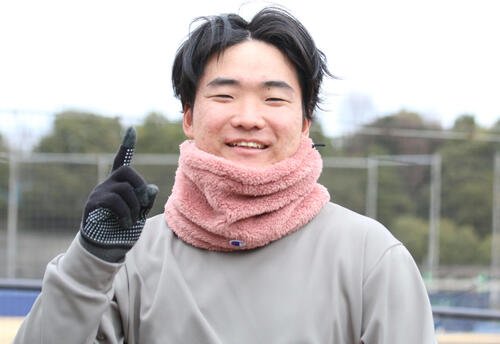 日本ハム山県秀(2026年1月撮影)