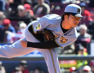 広島対阪神　阪神先発の高橋(撮影･岩下翔太)