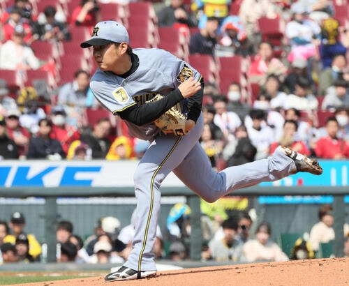 広島対阪神　阪神先発の西勇(撮影･加藤孝規)