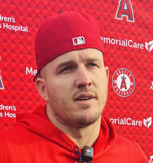 エンゼルスのマイク･トラウト(2026年2月撮影)