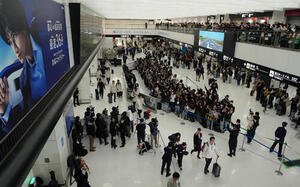 米国から帰国した侍ジャパン(撮影･たえ見朱実)