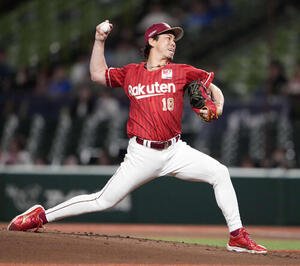 西武対楽天　楽天先発の前田(撮影･小島史椰)