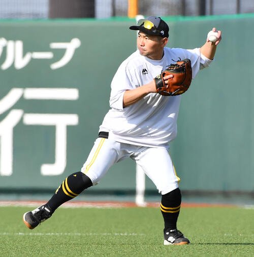 ソフトバンク中村晃(2026年2月1日撮影)