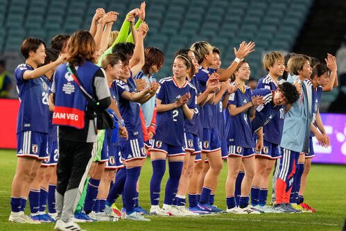 韓国に勝利したなでしこジャパン(AP)