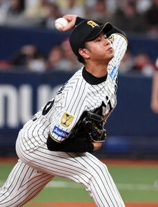 阪神対オリックス　阪神先発の高橋(撮影･宮崎幸一)