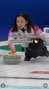 3位決定戦に出場した日本代表ロコ･ソラーレの藤沢五月(WORLD CURLINGのインスタグラムから)