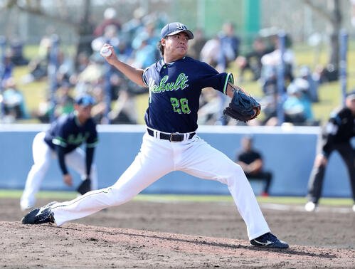 ヤクルト松本健吾(2026年2月撮影)