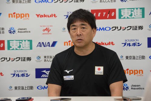 取材に応じた平井コーチ(撮影･泉光太郎)