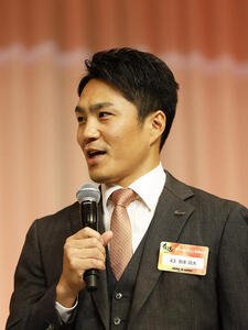 2026読売巨人激励会に参加した則本昂大(代表撮影)