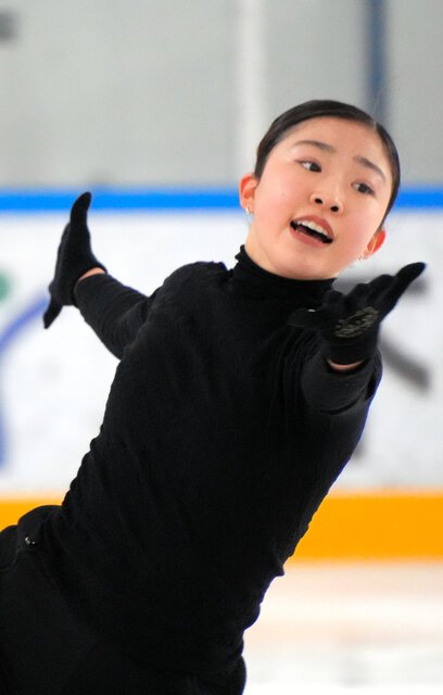 世界選手権に向けて練習する千葉百音