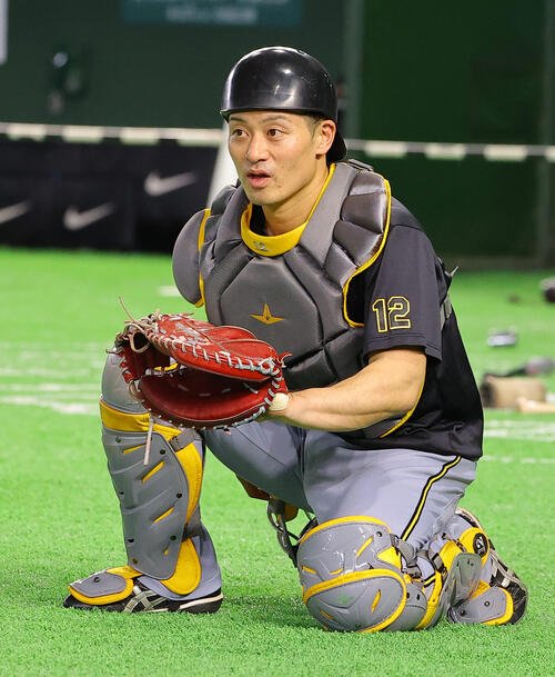 練習する坂本(撮影･上田博志)