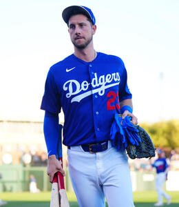 ドジャースのタッカー(2026年3月撮影)