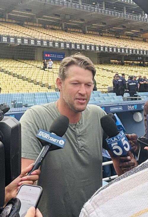 前日の開幕戦で解説者デビューした元ドジャースのカーショー