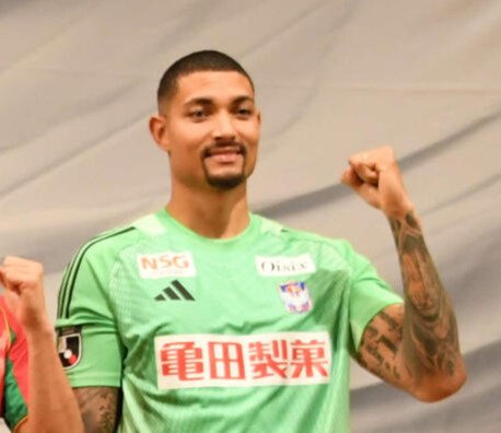 アルビレックス新潟のGKバウウン(2026年1月撮影)