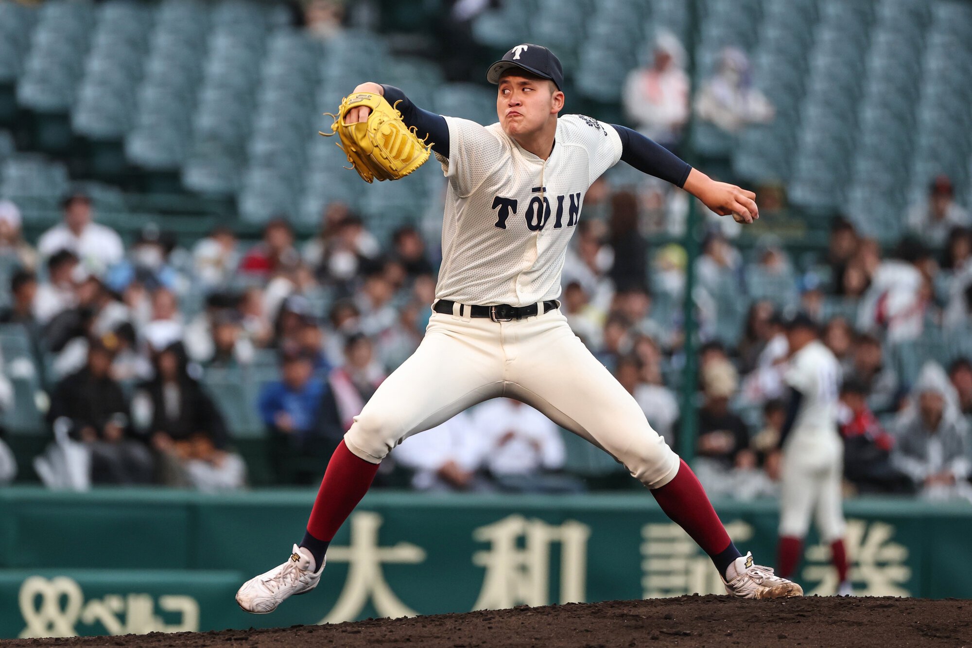 大阪桐蔭―智弁学園　大阪桐蔭先発の川本=米田怜央撮影