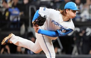 力投する日本ハム先発の細野晴希=加藤丈朗撮影