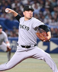 中日対巨人　先発する巨人田中将(撮影･和賀正仁)