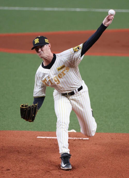 2026年4月1日、DeNA戦に先発した阪神ルーカス