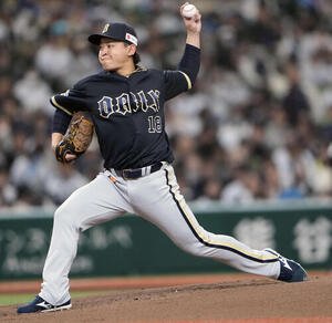 オリックス先発の宮城(撮影･小島史椰)