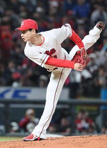 広島対DeNA 6回表DeNA、広島2番手の島内(撮影･加藤孝規)