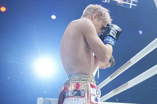 ONEでスーパーレック戦に臨む武尊(24年1月撮影)
