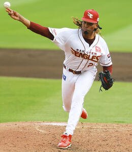 楽天対ロッテ　楽天先発のウレーニャ(撮影･野上伸悟)
