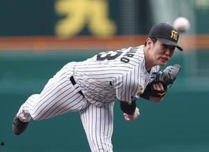 阪神対中日　阪神2番手の石黒(撮影･前田充)