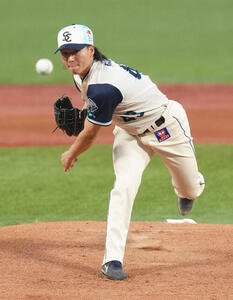 ヤクルト対巨人　ヤクルト先発の増居(撮影･足立雅史)